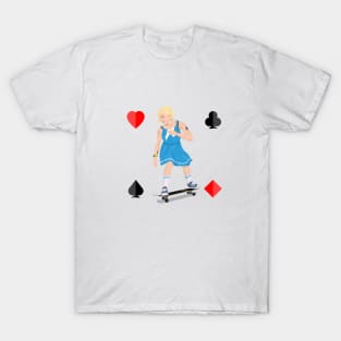 Skater Alice (Modern Alice in Wonderland) T-Shirt